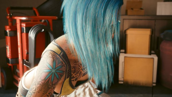 Синевласочка ))Cyberpunk 2077 глазами Windfire