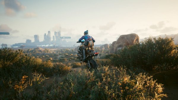 Пролетая над пустыней.. Cyberpunk 2077