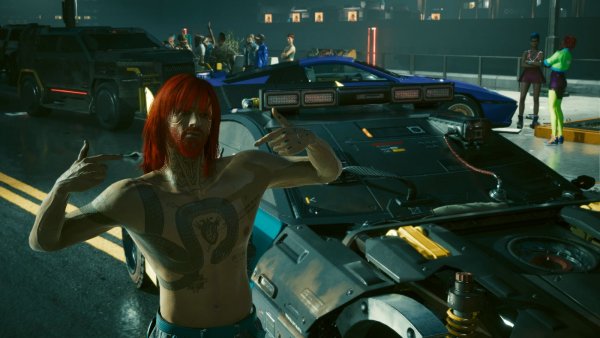 Мой Ви-мужик на финише ночной гонки..