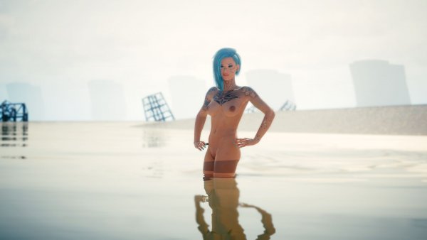 Водная гладь.. Cyberpunk 2077 глазами Windfire