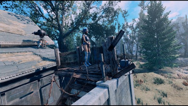 Охранница на посту Альянса.. Fallout-4