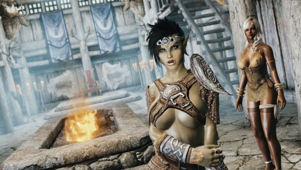 Мирроя в доме Ярла.. Sexrim AE (Тропики 12)