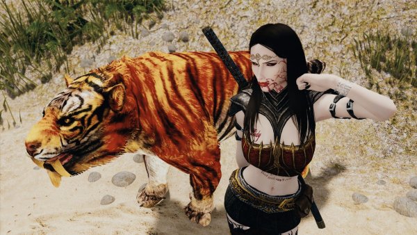 Велена и саблезуб, покушали.. Skyrim SE (Тропики 7.0)