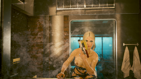 Отражение в зеркале.