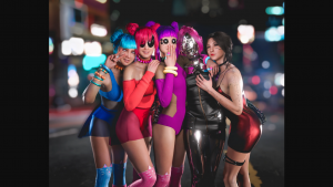 Curvy girls. Made in Asia. Cyberpunk 2077 ))