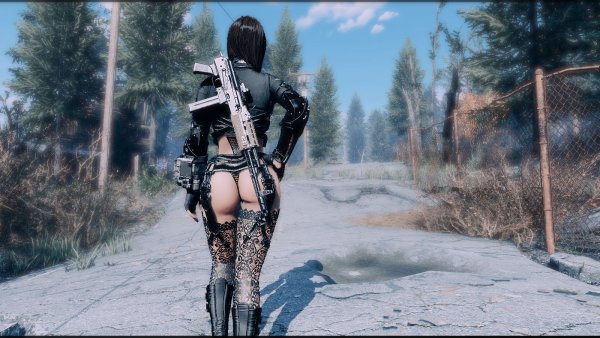 На пустынной дороге.. Fallout-4 (Сборка 9.0)