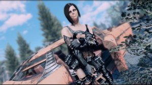 NORA возле авто.. Fallout-4 (Сборка 9.0)