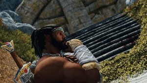 РАУФ возле древней гробницы.. Skyrim AE (Тропики 12)