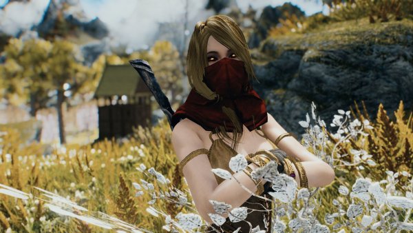 Вампирочка в высокой траве.. Skyrim AE (Тропики 12)