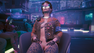 Девушка, смотрящая брейнданс.