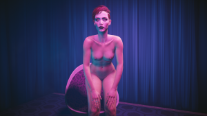 Ню кукла Аврора хочет загипнотизировать Ви.