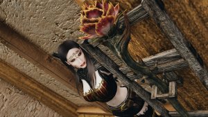 Велена рядом с подарком.. Skyrim SE (Тропики 7.0)