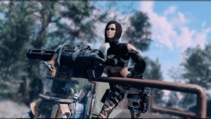 Нора и шестиствольная турель. Fallout-4 (Сборка 9.0)