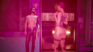 Джонни приглашает Ви в приватный номер.