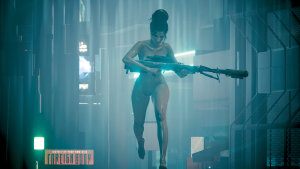 Ню Панам под проливным дождём бежит на помощь к Ви.