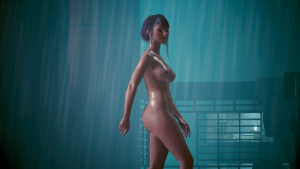 Люси нравится гулять нагишом под тёплым тропическим дождём.