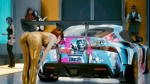 Ви и подарок от Люси «Toyota Supra "HKS Itasha"».