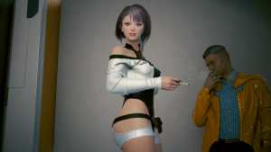 Люси после раздачи автографов на перекуре - 1.