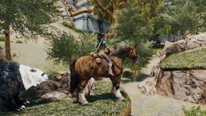 Дориана верхом.. Skyrim SE (Тропики 7.0)