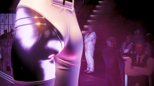 Попа Лиззи Уиззи и "светящиеся" глазки Ви.