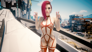 Великолепная Ви в новом сетчатом костюме.