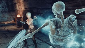 Лина зашла в Акавирский пост. SKYRIM AE (Сборка 14)