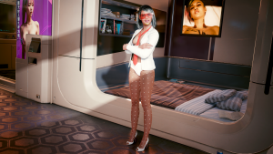 Соблазняющая секретарша Ви сняла свою рабочую юбку.