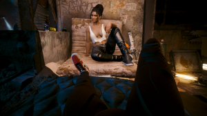 Панам:-"А ты сможешь починить молнию у этих кожаных джинсах?".