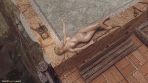 КИРА возле бассейна. SKYRIM AE (Сборка 15)