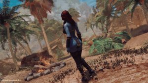 Сина возле костра. SKYRIM AE (Сборка 15)