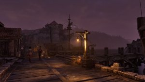 Доки Анвила, ночь.