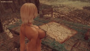 Алия изучает карту.. SKYRIM AE (Сборка 16)