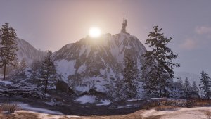 Такой вот домик для гг, в виде башни.