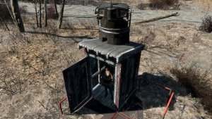 Пулеметная турель на туалете..