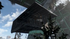 Наблюдательный пост с диваном..