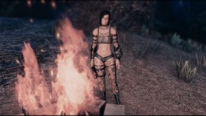 Нора возле костра. Fallout-4 (Сборка 11)