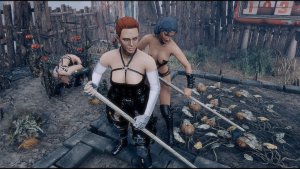 Поселенки на грядках.