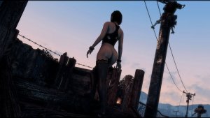 Поселенка поднимаеться на пост. Fallout-4 (Сборка 11)